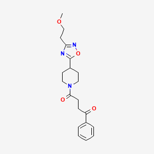 1-(4-(3-(2-Methoxyethyl)-1,2,4-oxadiazol-5-yl)piperidin-1-yl)-4-phenylbutane-1,4-dione