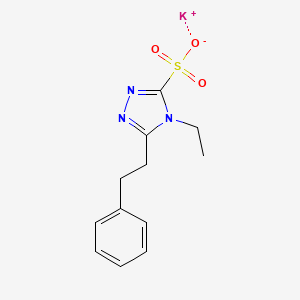 potassium 4-ethyl-5-(2-phenylethyl)-4H-1,2,4-triazole-3-sulfonate