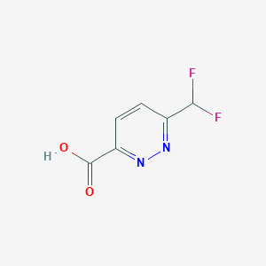 molecular formula C6H4F2N2O2 B2677853 6-(Difluoromethyl)pyridazine-3-carboxylic acid CAS No. 2248305-30-6