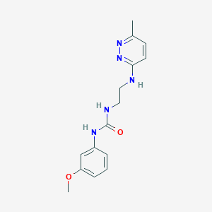 molecular formula C15H19N5O2 B2677857 1-(3-甲氧基苯基)-3-(2-((6-甲基吡啶-3-基)氨基)乙基)脲 CAS No. 1171851-40-3
