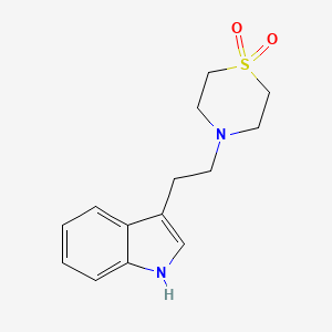 4-[2-(1H-indol-3-yl)ethyl]-1lambda~6~,4-thiazinane-1,1-dione