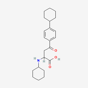 2-(Cyclohexylamino)-4-(4-cyclohexylphenyl)-4-oxobutanoic acid