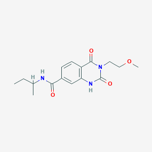 molecular formula C16H21N3O4 B2677863 N-(丁基)-3-(2-甲氧基乙基)-2,4-二氧代-1,2,3,4-四氢喹噁啉-7-羧酰胺 CAS No. 892273-02-8