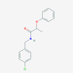 molecular formula C16H16ClNO2 B267787 N-(4-chlorobenzyl)-2-phenoxypropanamide 