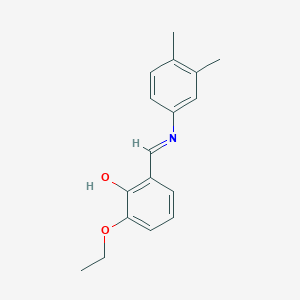 2-{(E)-[(3,4-dimethylphenyl)imino]methyl}-6-ethoxyphenol