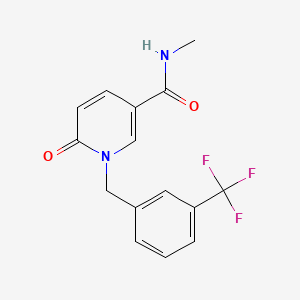 N-methyl-6-oxo-1-[3-(trifluoromethyl)benzyl]-1,6-dihydro-3-pyridinecarboxamide