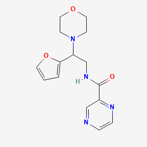 N-(2-(furan-2-yl)-2-morpholinoethyl)pyrazine-2-carboxamide