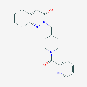2-[[1-(Pyridine-2-carbonyl)piperidin-4-yl]methyl]-5,6,7,8-tetrahydrocinnolin-3-one