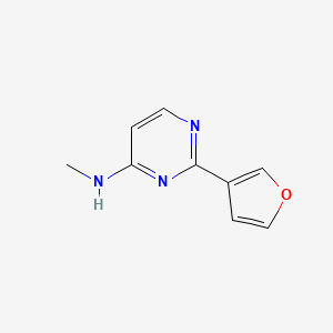 molecular formula C9H9N3O B2677884 2-(呋喃-3-基)-N-甲基嘧啶-4-胺 CAS No. 1342977-15-4