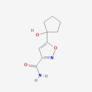 5-(Hydroxycyclopentyl)isoxazole-3-carboxamide