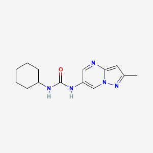 1-Cyclohexyl-3-(2-methylpyrazolo[1,5-a]pyrimidin-6-yl)urea