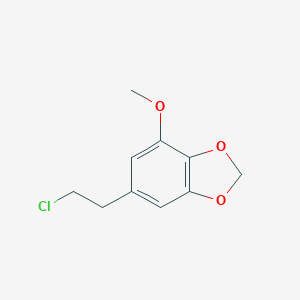 molecular formula C10H11ClO3 B026779 6-(2-Chloro-ethyl)-4-methoxy-benzo[1,3]dioxole CAS No. 109856-89-5