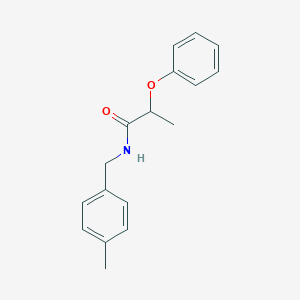 molecular formula C17H19NO2 B267790 N-(4-methylbenzyl)-2-phenoxypropanamide 