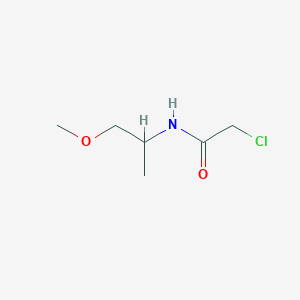 molecular formula C6H12ClNO2 B2677902 2-氯-N-(1-甲氧基丙酮-2-基)乙酰胺 CAS No. 127727-18-8