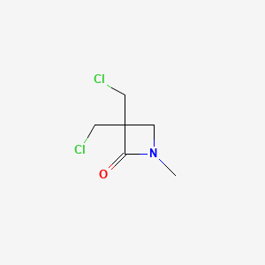 molecular formula C6H9Cl2NO B2677903 3,3-Bis(chloromethyl)-1-methylazetidin-2-one CAS No. 2219407-51-7