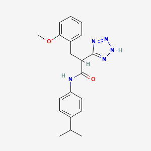 molecular formula C20H23N5O2 B2677904 N-(4-isopropylphenyl)-3-(2-methoxyphenyl)-2-(2H-tetrazol-5-yl)propanamide CAS No. 483993-78-8