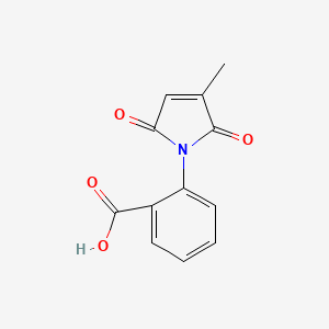 molecular formula C12H9NO4 B2677920 2-(3-methyl-2,5-dioxo-2,5-dihydro-1H-pyrrol-1-yl)benzoic acid CAS No. 553636-63-8