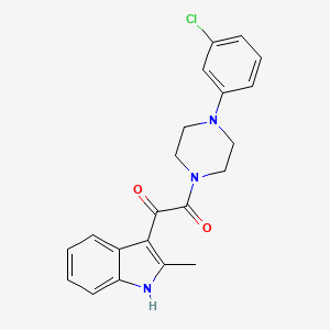 1-[4-(3-chlorophenyl)piperazin-1-yl]-2-(2-methyl-1H-indol-3-yl)ethane-1,2-dione