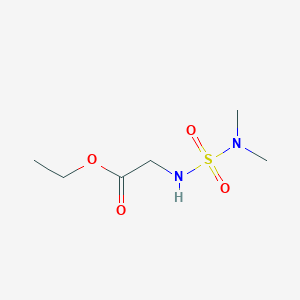 molecular formula C6H14N2O4S B2677931 Ethyl 2-[(dimethylsulfamoyl)amino]acetate CAS No. 163078-66-8