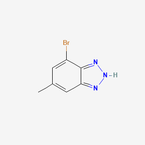 molecular formula C7H6BrN3 B2677932 7-溴-5-甲基-1H-苯并三唑 CAS No. 1352530-58-5