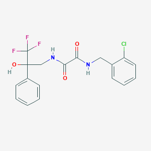 molecular formula C18H16ClF3N2O3 B2677943 N1-(2-chlorobenzyl)-N2-(3,3,3-trifluoro-2-hydroxy-2-phenylpropyl)oxalamide CAS No. 1351582-75-6