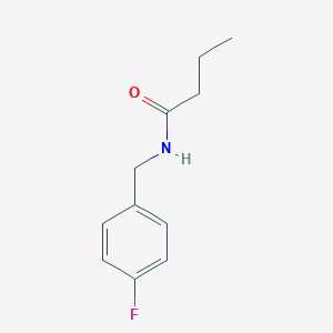 molecular formula C11H14FNO B267795 N-(4-fluorobenzyl)butanamide 