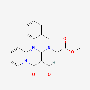 Methyl 2-[benzyl-(3-formyl-9-methyl-4-oxopyrido[1,2-a]pyrimidin-2-yl)amino]acetate
