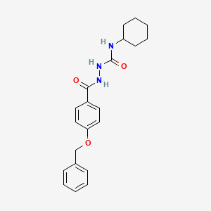 1-Cyclohexyl-3-[(4-phenylmethoxybenzoyl)amino]urea