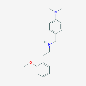 molecular formula C18H24N2O B267796 N-[4-(dimethylamino)benzyl]-N-[2-(2-methoxyphenyl)ethyl]amine 