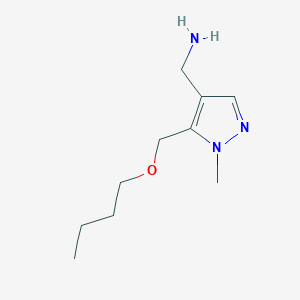[5-(Butoxymethyl)-1-methylpyrazol-4-yl]methanamine