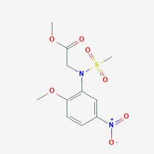methyl N-(2-methoxy-5-nitrophenyl)-N-(methylsulfonyl)glycinate