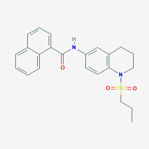 N-(1-(propylsulfonyl)-1,2,3,4-tetrahydroquinolin-6-yl)-1-naphthamide