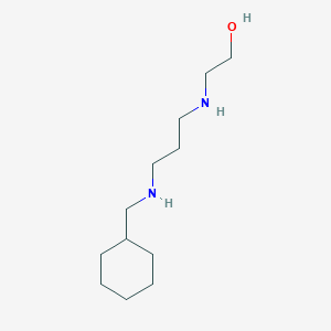 molecular formula C12H26N2O B267798 2-({3-[(Cyclohexylmethyl)amino]propyl}amino)ethanol 