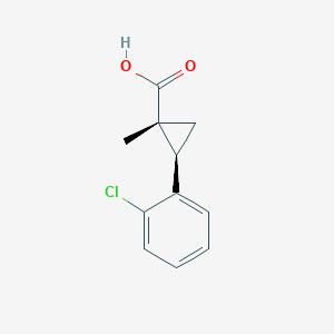 (1R,2R)-2-(2-Chlorophenyl)-1-methylcyclopropane-1-carboxylic acid