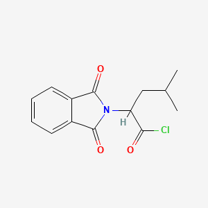 molecular formula C14H14ClNO3 B2677995 2-(1,3-dioxo-2,3-dihydro-1H-isoindol-2-yl)-4-methylpentanoyl chloride CAS No. 62003-87-6