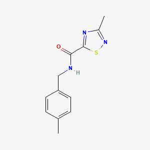 molecular formula C12H13N3OS B2677998 3-甲基-N-(4-甲基苯甲基)-1,2,4-噻二唑-5-甲酰胺 CAS No. 1448128-63-9