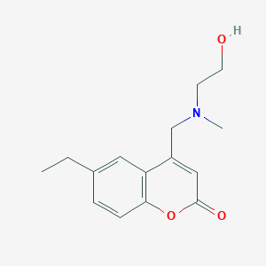 6-Ethyl-4-[[2-hydroxyethyl(methyl)amino]methyl]chromen-2-one