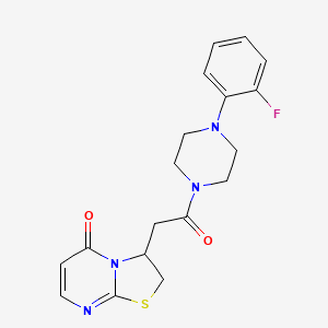 3-(2-(4-(2-fluorophenyl)piperazin-1-yl)-2-oxoethyl)-2H-thiazolo[3,2-a]pyrimidin-5(3H)-one