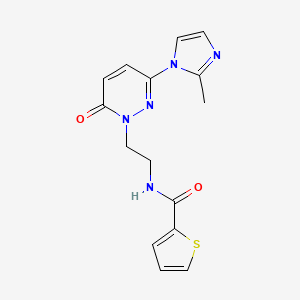 N-(2-(3-(2-methyl-1H-imidazol-1-yl)-6-oxopyridazin-1(6H)-yl)ethyl)thiophene-2-carboxamide