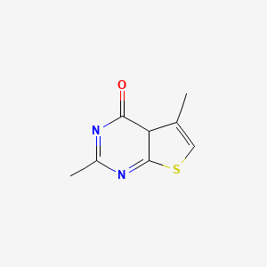 molecular formula C8H8N2OS B2678020 2,5-dimethyl-4aH-thieno[2,3-d]pyrimidin-4-one CAS No. 782462-55-9