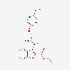 Ethyl 3-(2-(4-isopropylphenoxy)acetamido)benzofuran-2-carboxylate