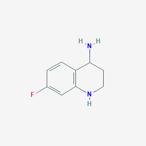 molecular formula C9H11FN2 B2678031 7-Fluoro-1,2,3,4-tetrahydroquinolin-4-amine CAS No. 1315369-06-2