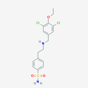 molecular formula C17H20Cl2N2O3S B267805 4-{2-[(3,5-Dichloro-4-ethoxybenzyl)amino]ethyl}benzenesulfonamide 