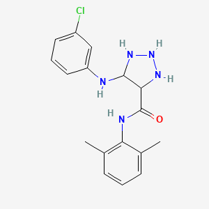 molecular formula C17H16ClN5O B2678064 5-(3-chloroanilino)-N-(2,6-dimethylphenyl)triazolidine-4-carboxamide CAS No. 1207056-58-3