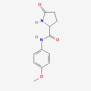 molecular formula C12H14N2O3 B2678065 N-(4-甲氧基苯基)-5-氧代吡咯啉-2-甲酰胺 CAS No. 4108-09-2