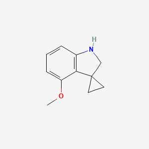 molecular formula C11H13NO B2678072 4'-甲氧基螺[环丙烷-1,3'-吲哚] CAS No. 1823868-84-3