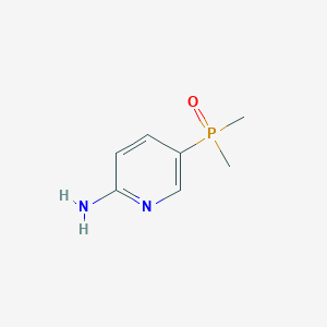 molecular formula C7H11N2OP B2678077 5-Dimethylphosphorylpyridin-2-amine CAS No. 2328069-09-4