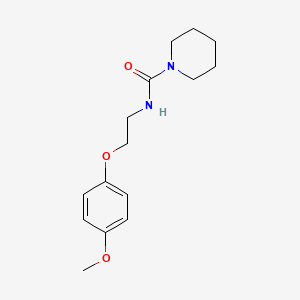 molecular formula C15H22N2O3 B2678085 N-(2-(4-methoxyphenoxy)ethyl)piperidine-1-carboxamide CAS No. 915874-39-4