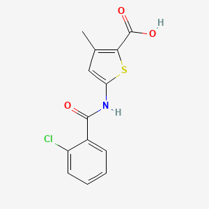 5-(2-Chlorobenzamido)-3-methylthiophene-2-carboxylic acid