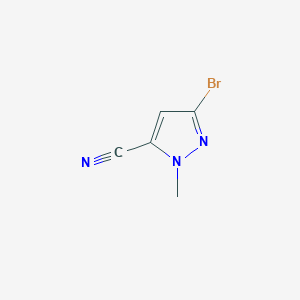 molecular formula C5H4BrN3 B2678092 3-Bromo-1-methyl-1H-pyrazole-5-carbonitrile CAS No. 1527476-45-4